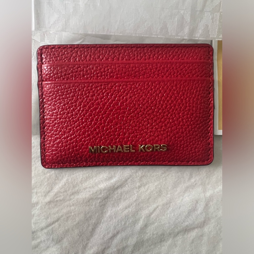 Michael Kors Red Card Holder/Wallet
